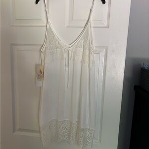 In Bloom White Lace Chemise